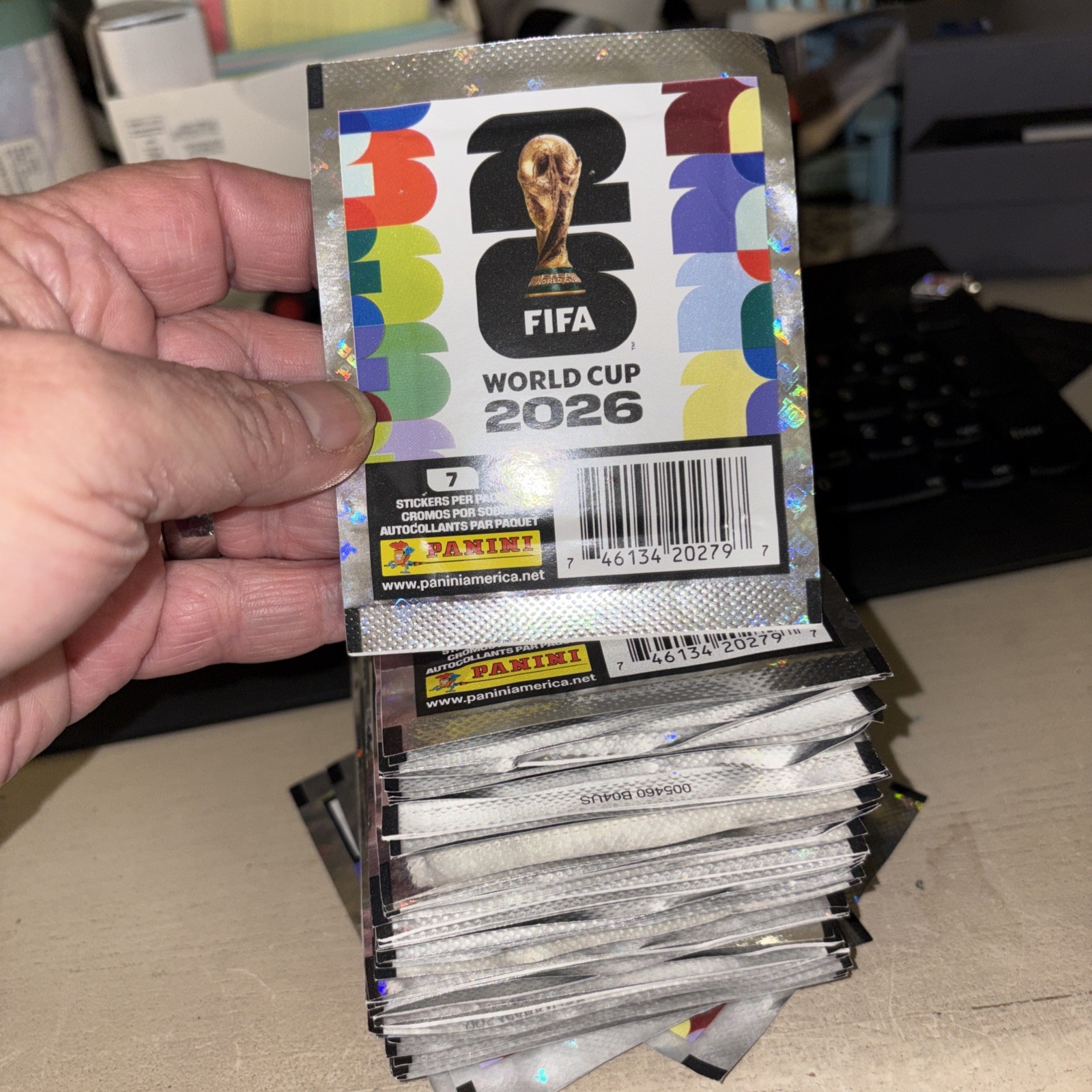 Panini FIFA World Cup 2026 Official Sticker 50 PACKS 7 In Each Pack NEW SEALED