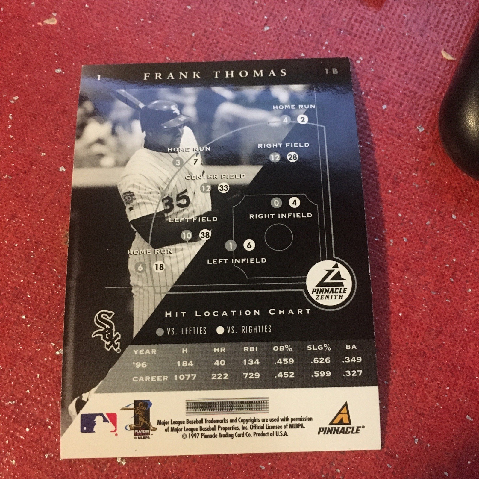 1997 Zenith #1 Frank Thomas