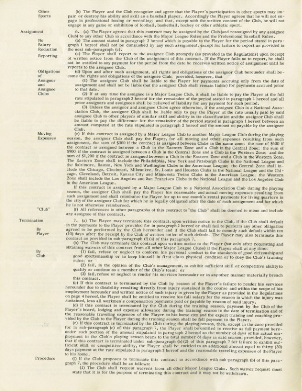 1965 Mickey Mantle Signed Contract ALL 4 PAGES!! New York Yankees Replica