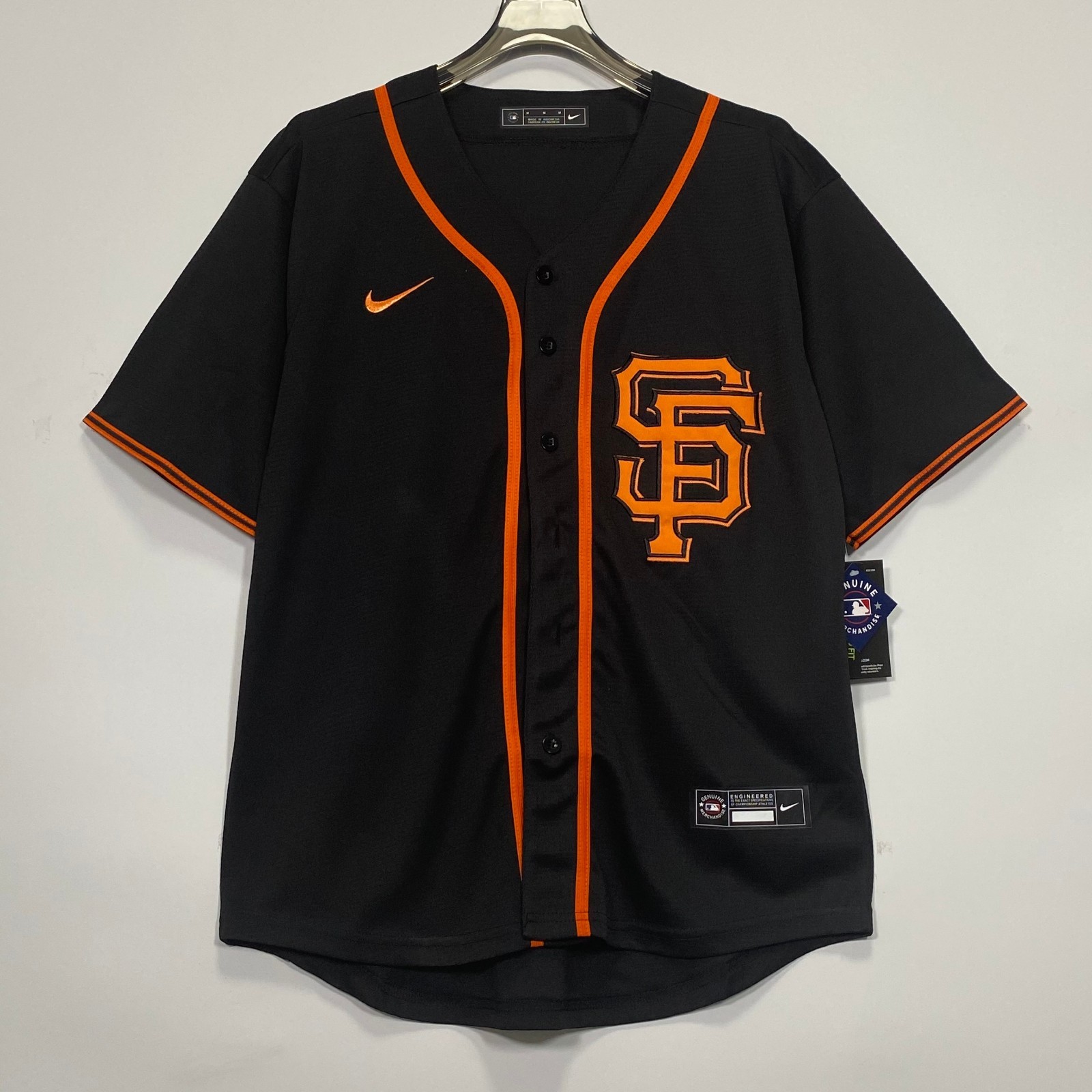San Francisco Giants Black Embroidered Baseball Jersey S-3XL Brand New
