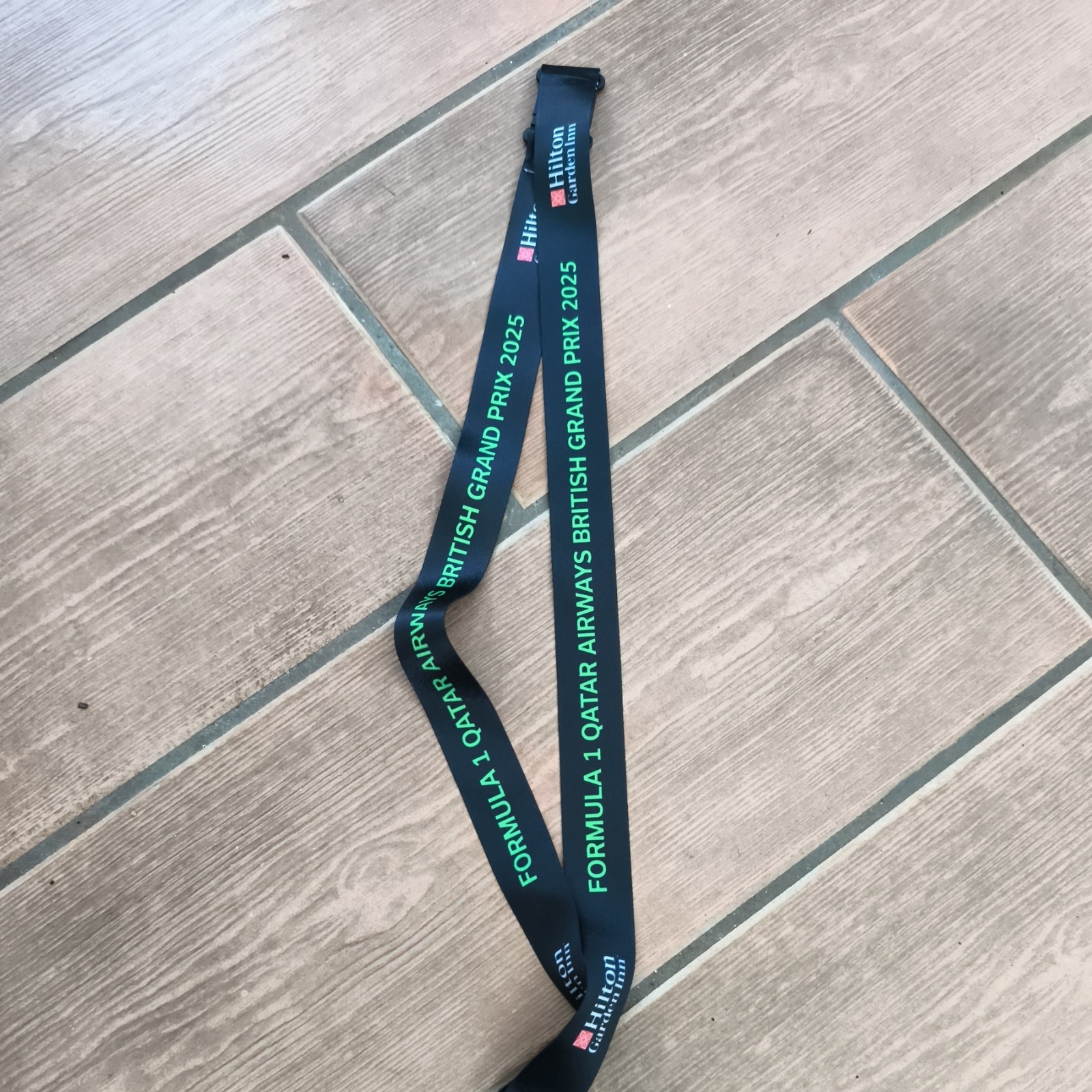 F1. Formula One Lanyard 2025 Silverstone Hilton Garden Inn Saturday. Hospitality