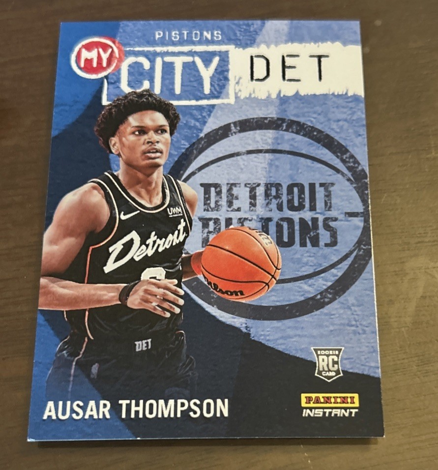 2023-24 Panini Instant Ausar Thompson ROOKIE MY CITY 1/543 SP Pistons #MY-17 RC