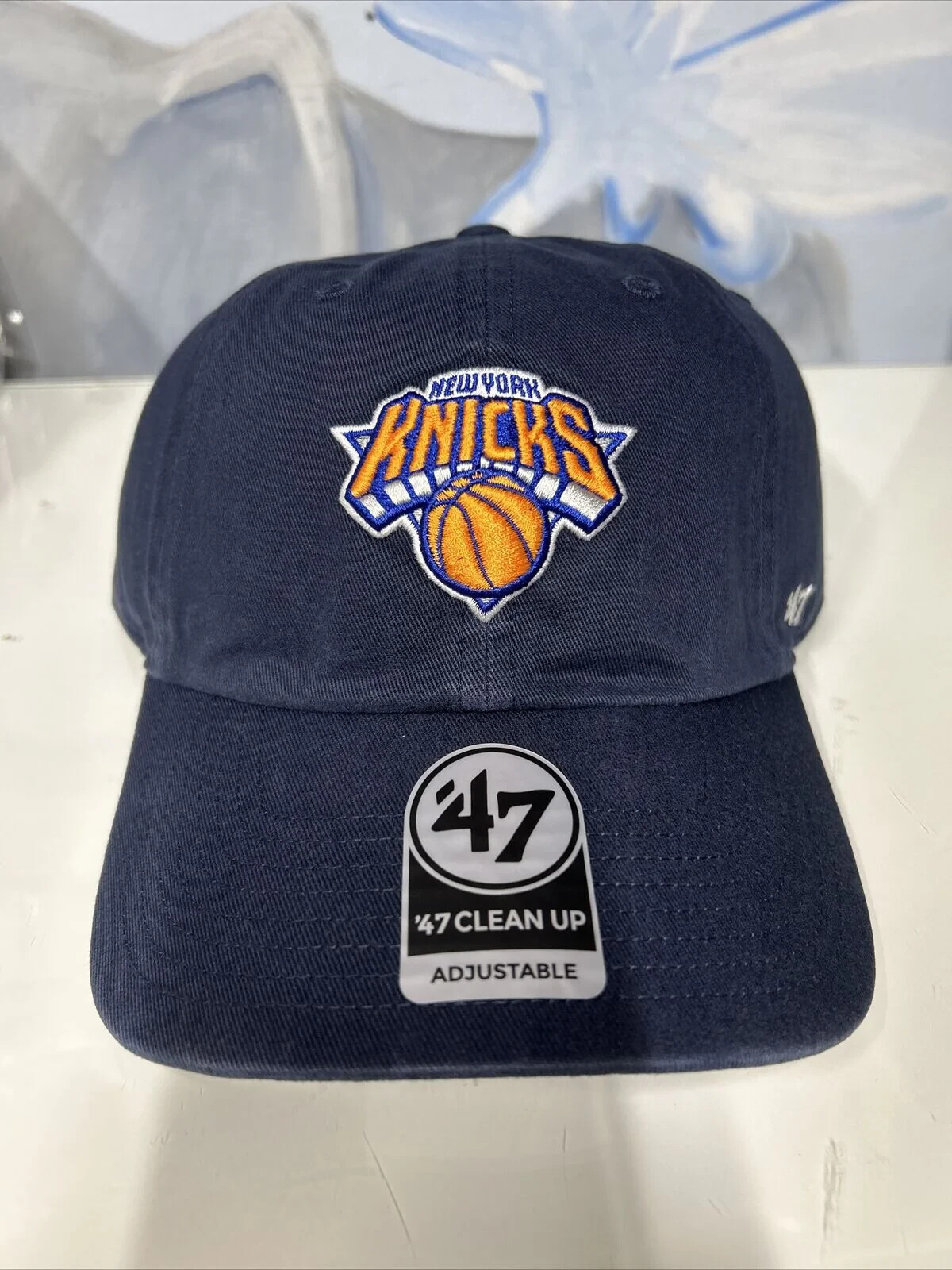 New York Knicks ’47 Brand Navy Blue Clean Up Adjustable Dad Hat