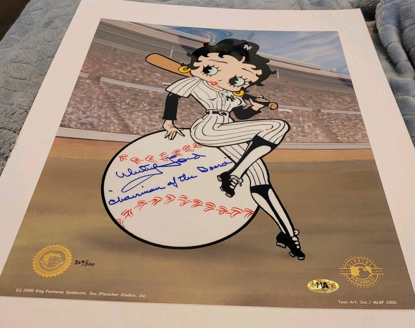 Whitey Ford Signed “BETTY ON DECK” YANKEES Sericel Limt. Ed.