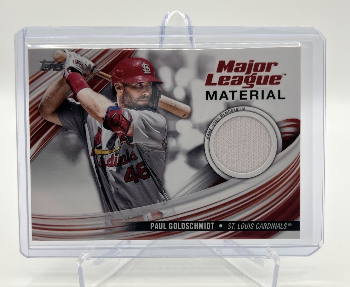 2023 Topps Series 1-Major League Material Paul Goldschmidt Relic #MLM-PG (MEM)