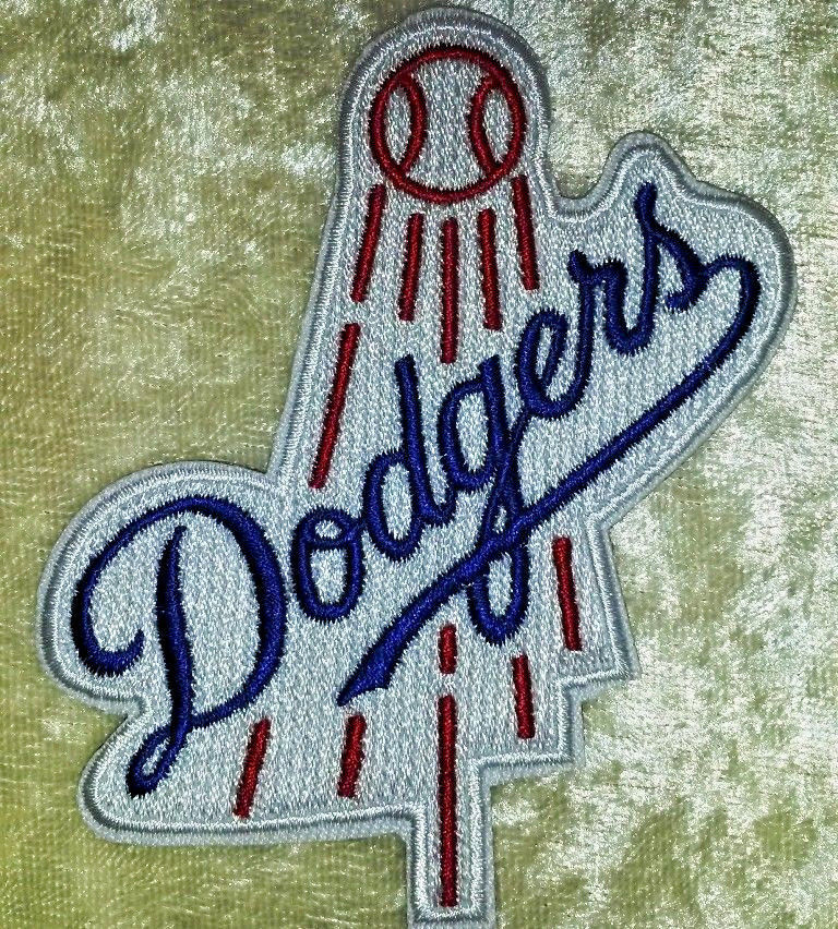 LA Dodgers 3.5″ Iron On/Sew On Embroidered Patch ~Free Tracking!
