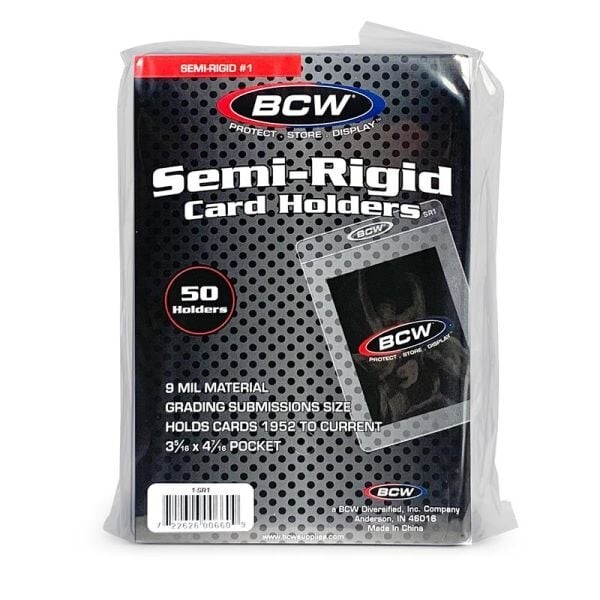 Lot of 1000 BCW Large Semi Rigid Graded Trading Card Submission Holders