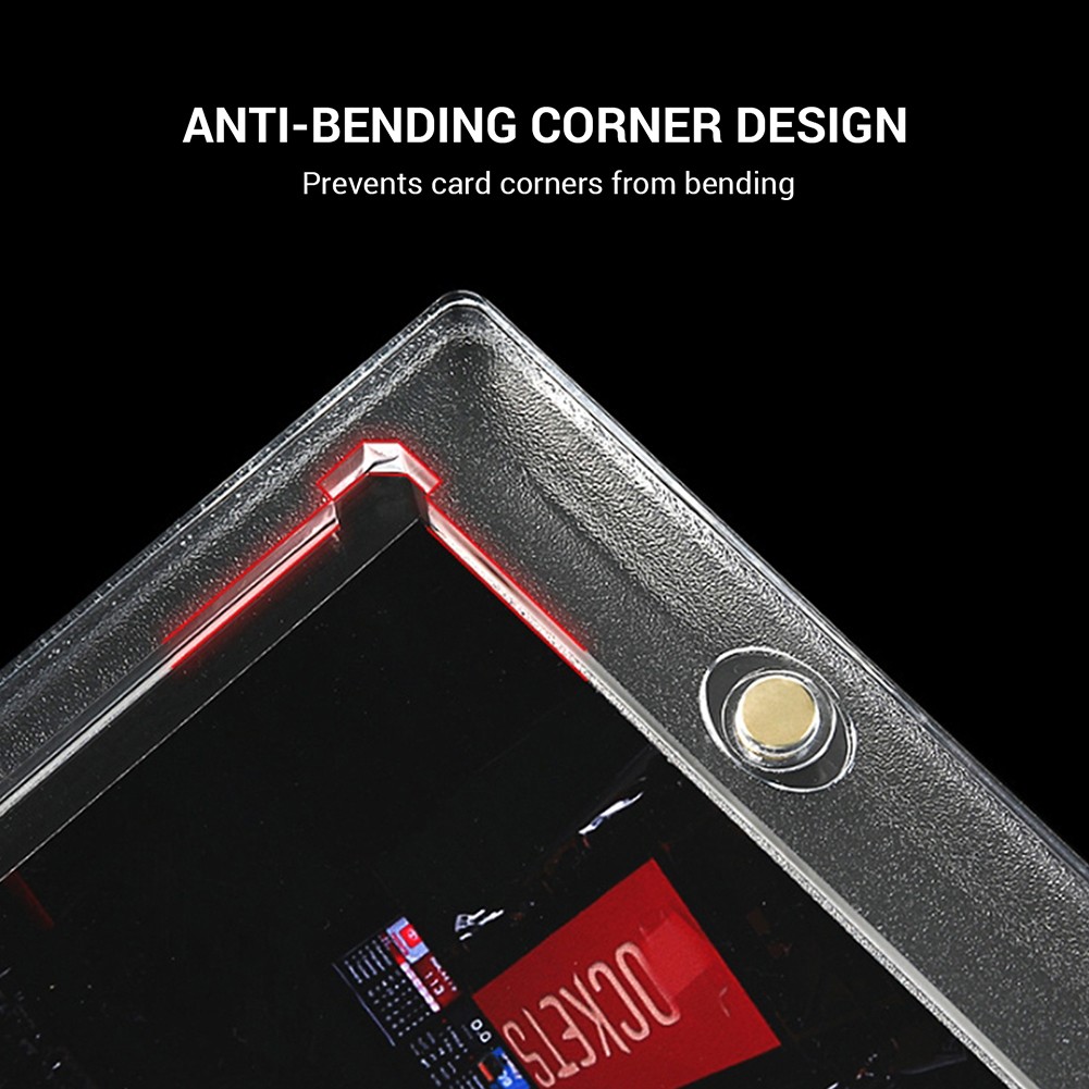 187mm Horizontal Booklet 175PT One Touch Magnetic Trading Card Holder Protector