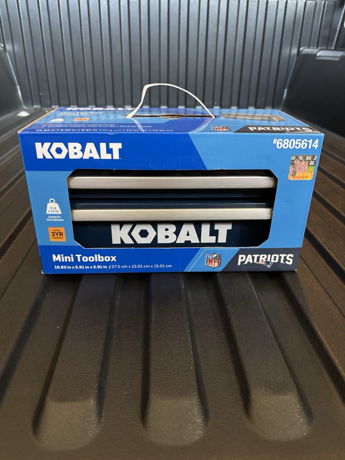 NEW KOBALT NFL New England Patriots 2 Drawer Toolbox