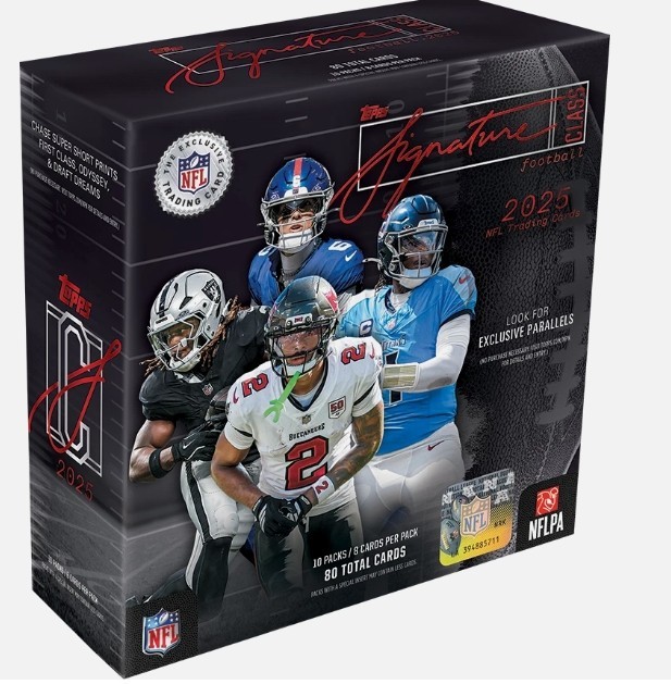 2025 TOPPS SIGNATURE CLASS FOOTBALL MEGA BOX