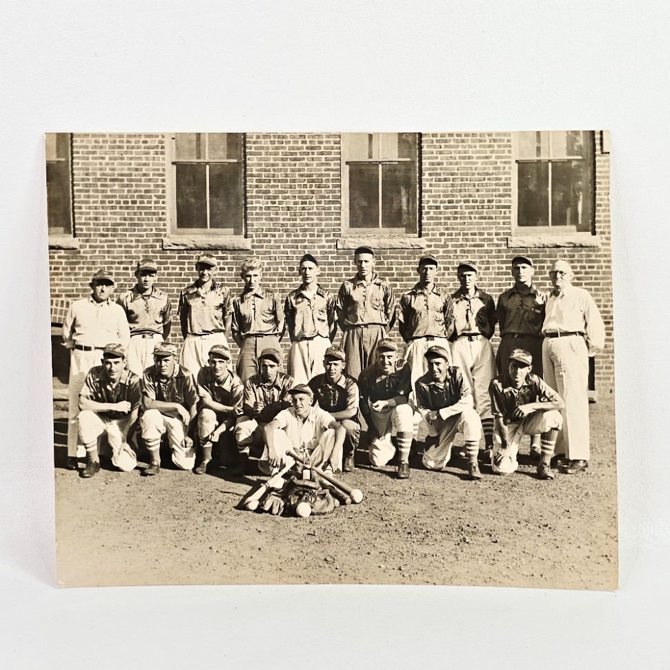 Vintage Mid 20th Century Unknown Baseball Team 9.5 x 7.75 Reprint Photograph