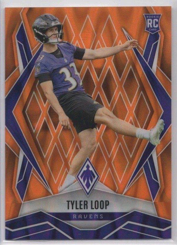 2025 Panini Phoenix Rookies Tyler Loop #202 Orange Seismic /20 RC SSP