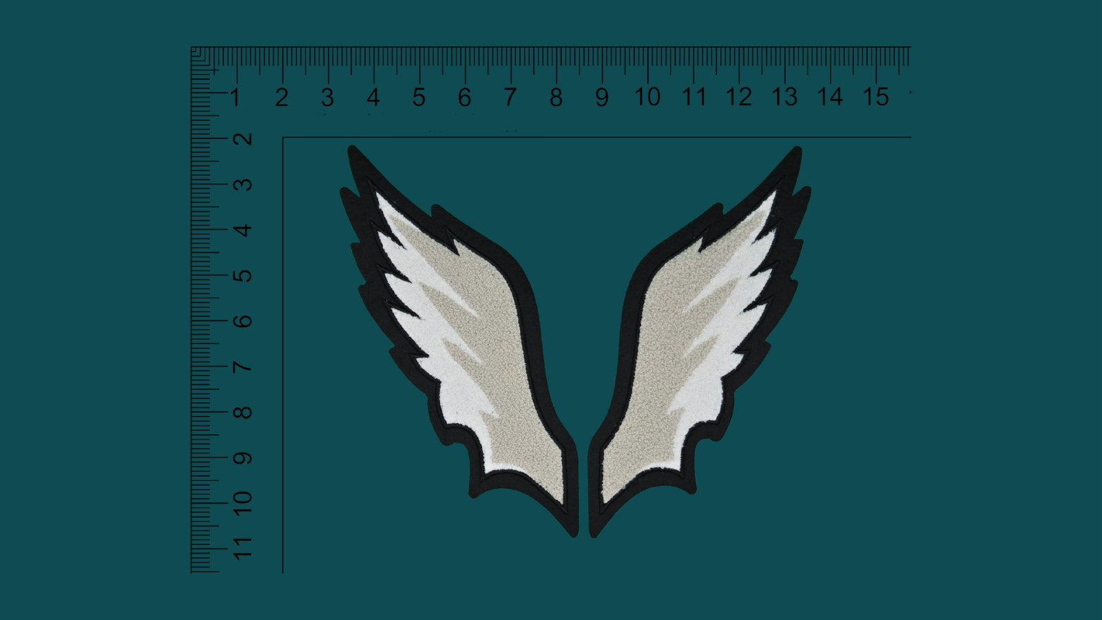 Philadelphia Eagles Wings Chenille Patches Iron-On 2 pcs set