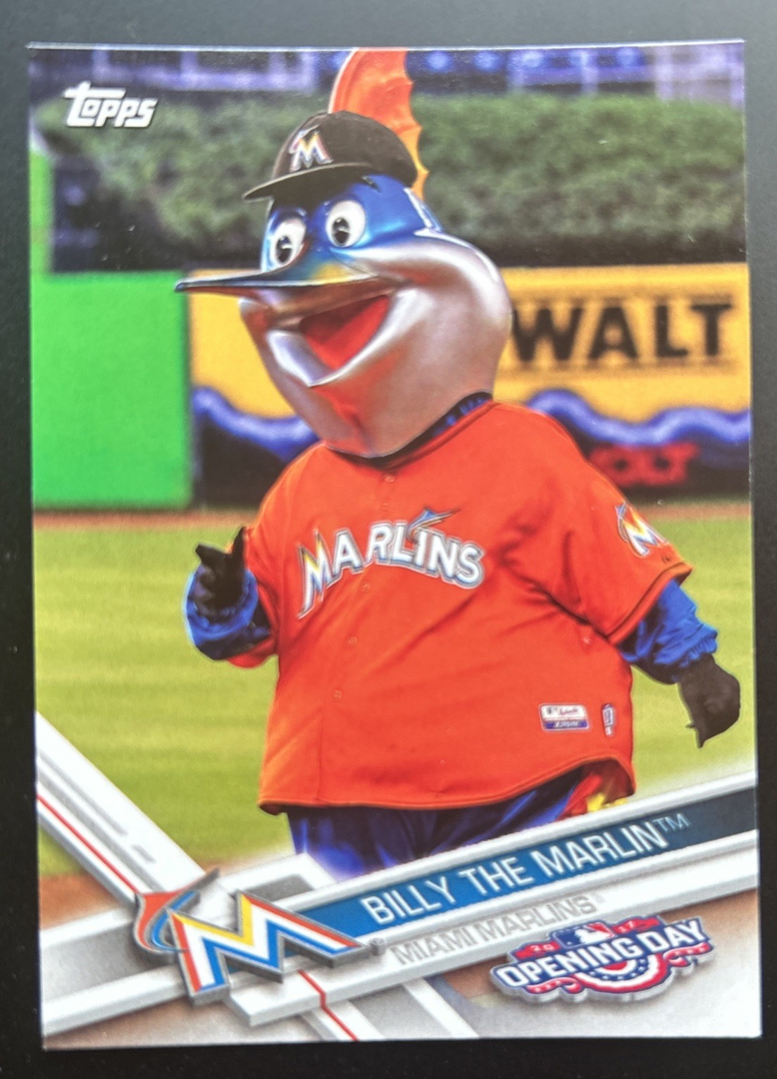 MLB Mascot Lot (6) 2017 Topps Opening Day Baseball – Reds Braves Marlins Astros