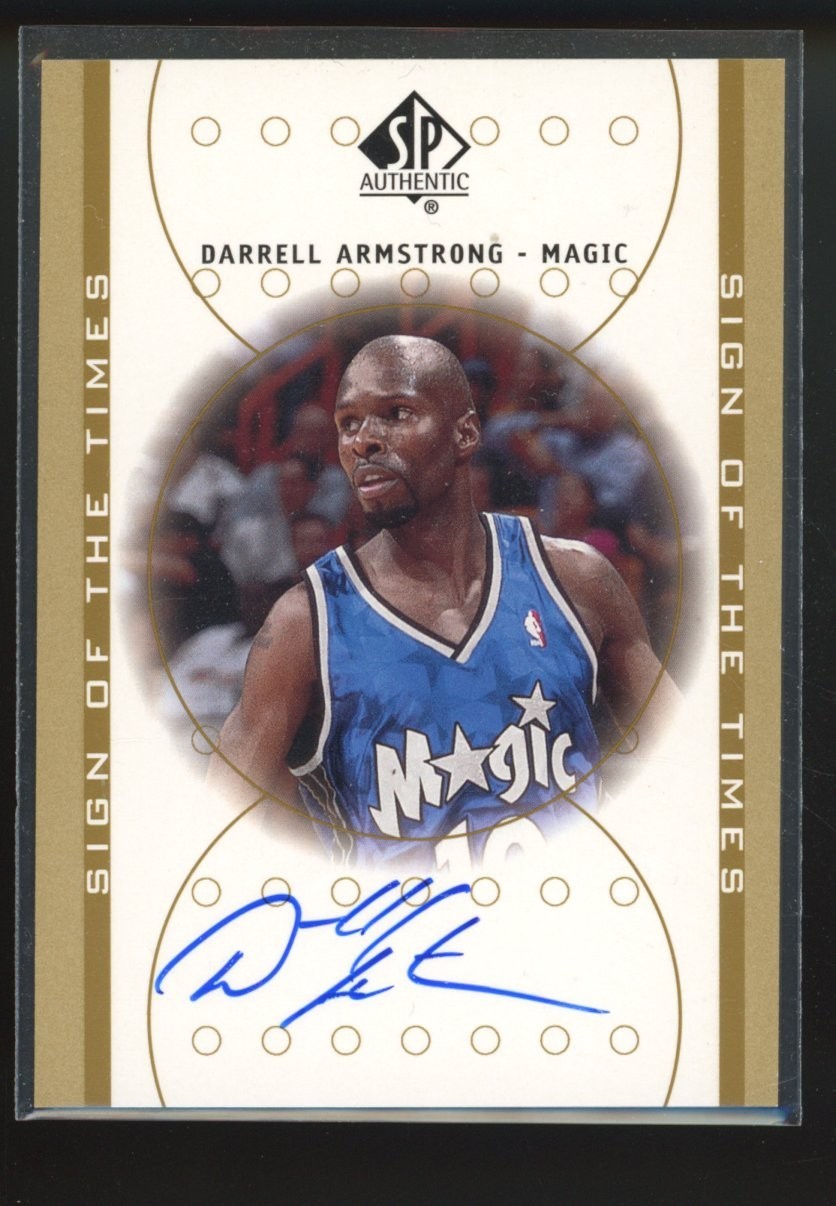 2001 Sign of the Times DARRELL ARMSTRONG Signed On Card AUTO AUTOGRAPH MAGIC