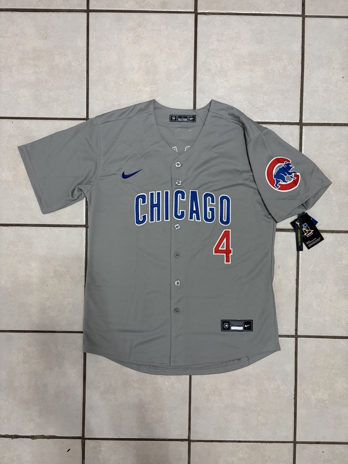 Chicago Cubs Pete Crow-Armstrong Away Gray Stitched Jersey
