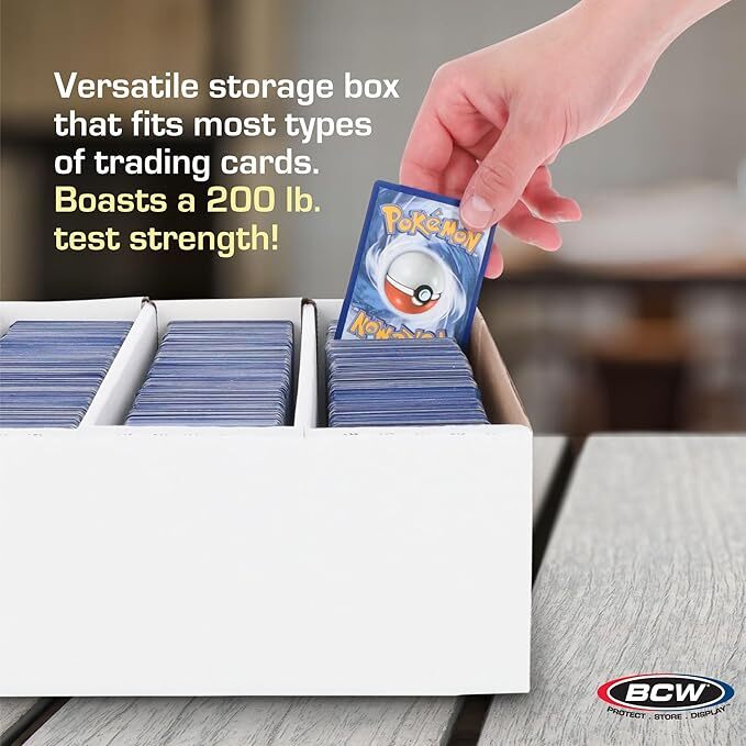 BCW Monster Box: 5-Pack Premium Storage for Your Trading Card Collection