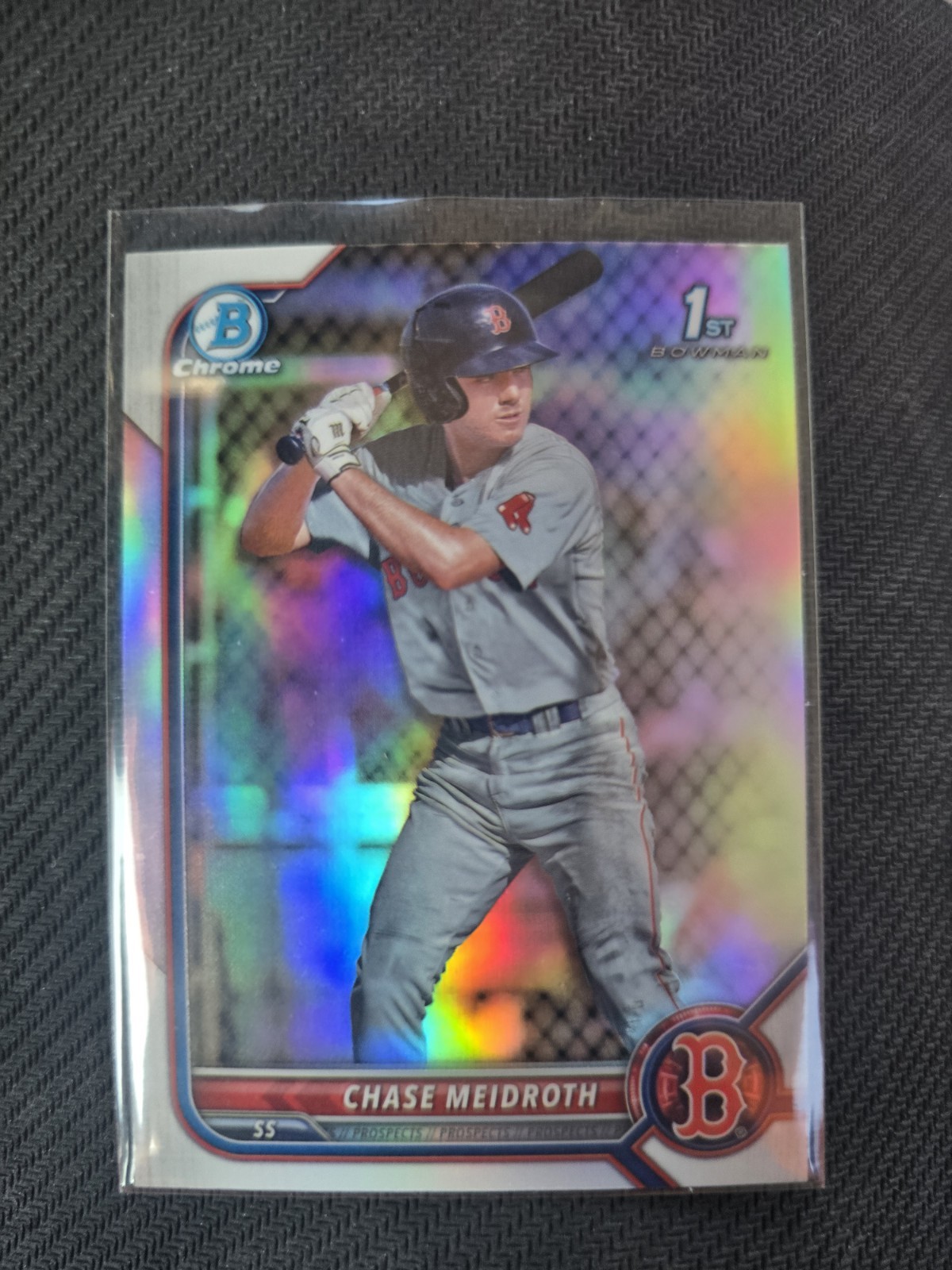 2022 Bowman Draft Chrome Chase Meidroth 1st Refractor #BDC-92 Red Sox