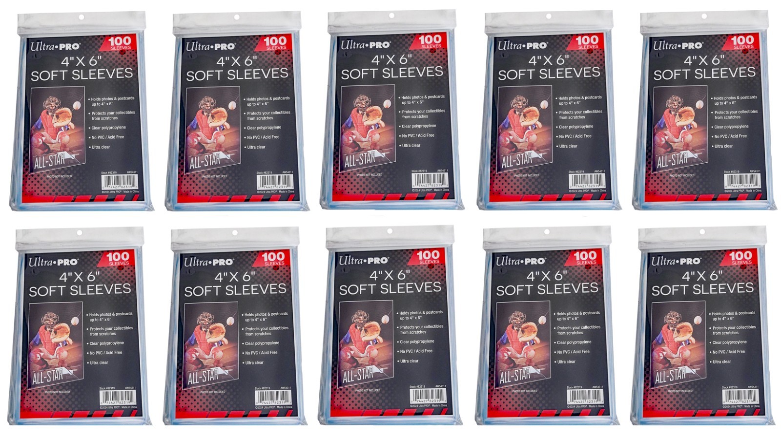 1000 Ultra PRO 4×6 inch Premium Soft Sleeves Photo Postcard Acid Free Clear Poly