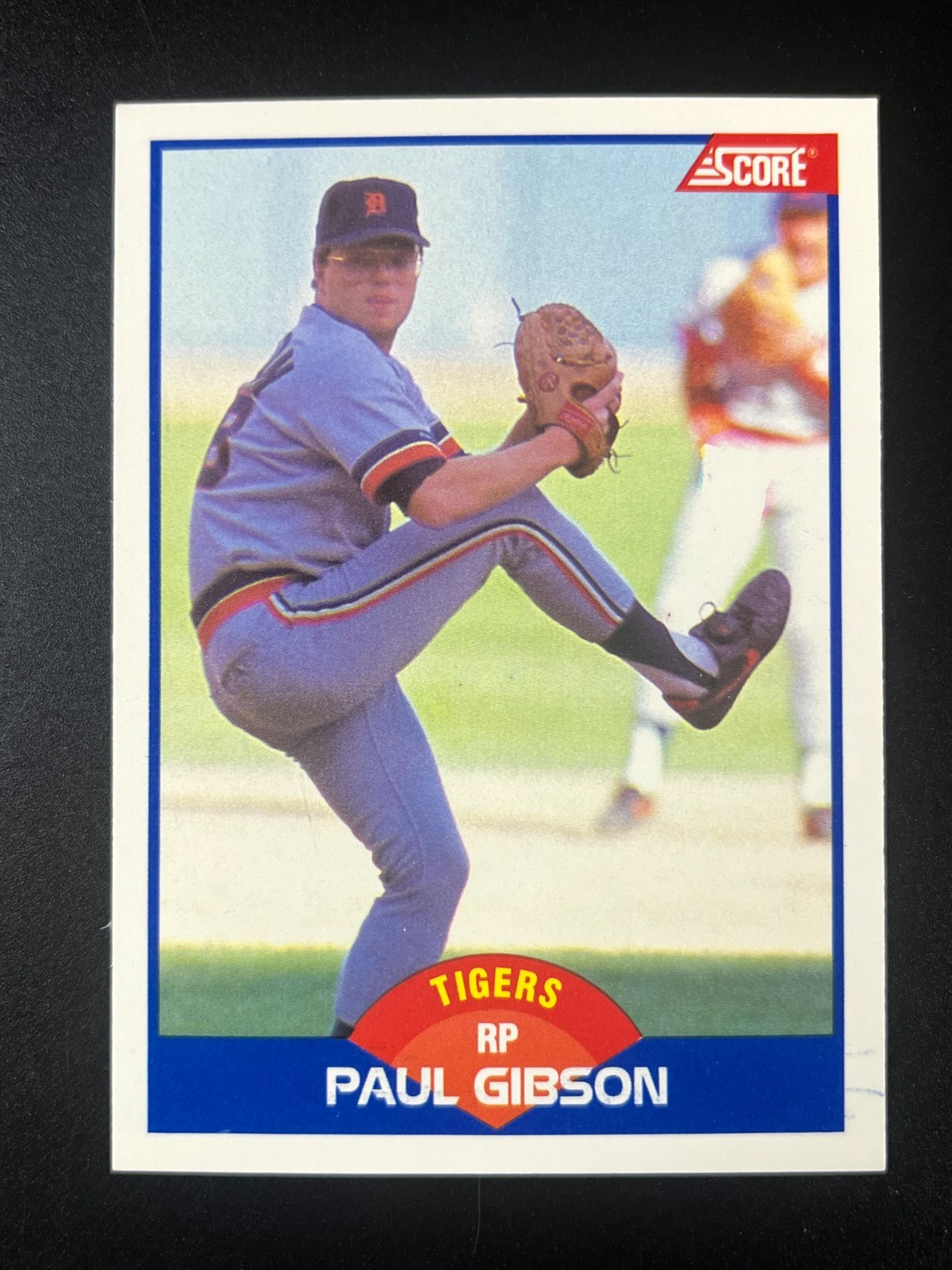 1989 Score – Paul Gibson #595 Corrected Hand Airbrushed Out in Background NM