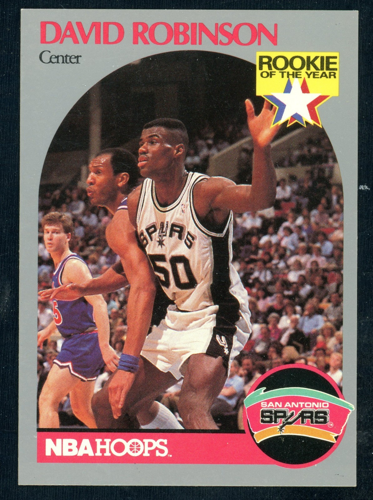 1990-91 NBA Hoops #270 David Robinson Rookie Of The Year RC San Antonio Spurs