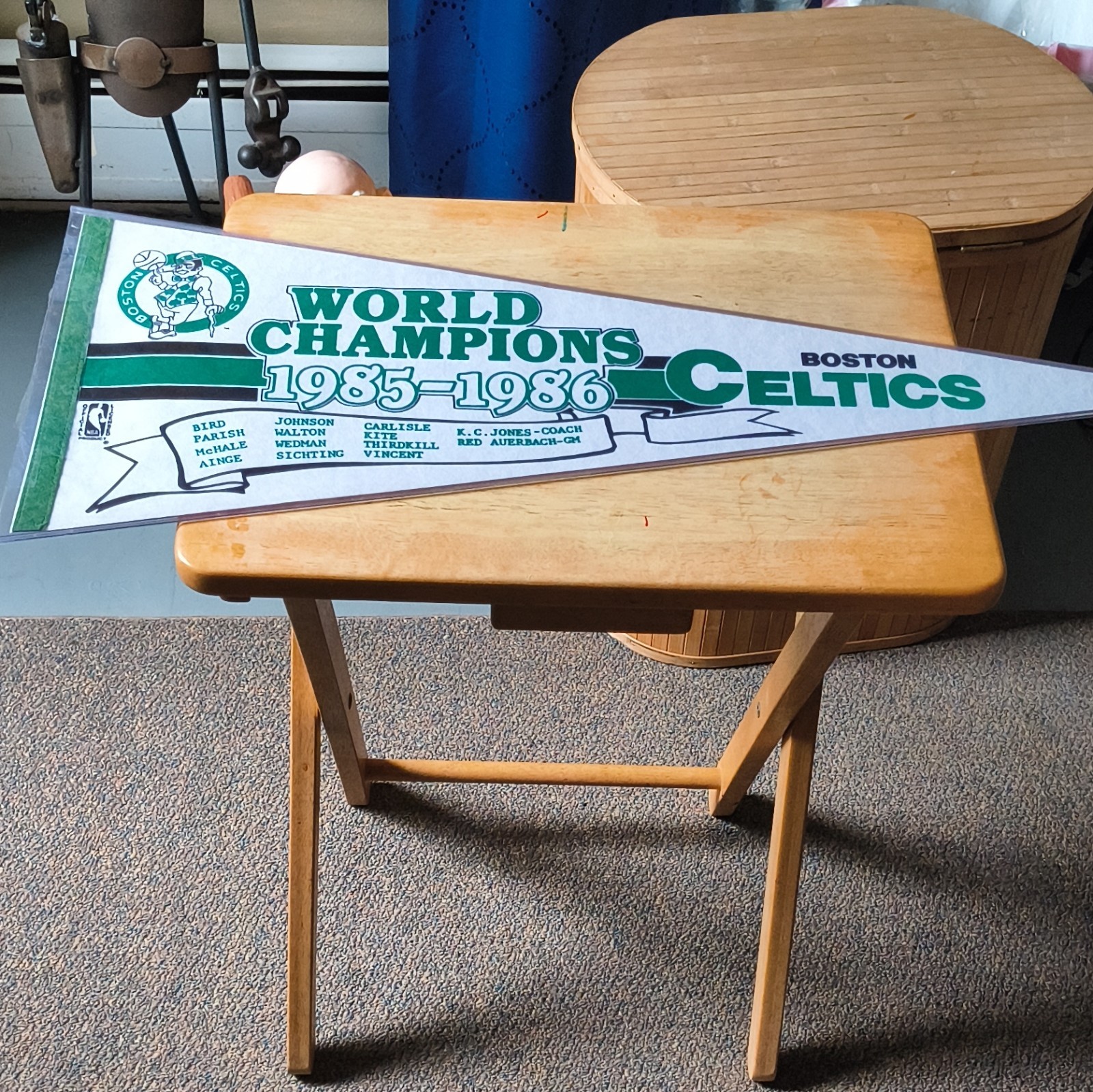 NBA Properties, Inc. Boston Celtics NBA Finals Pennant 1985-1986 World Champions