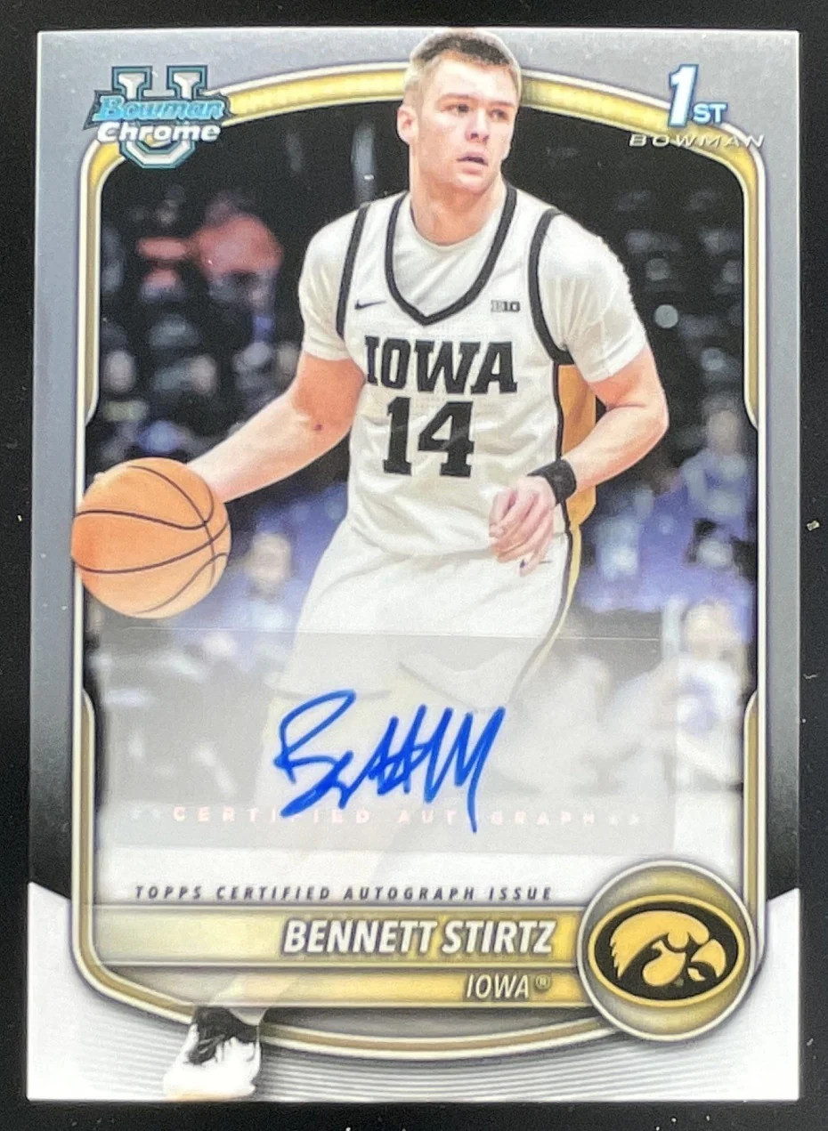 2025-26 Bowman Chrome Prospect Autograph #CPA-BI Bennett Stirtz RC Auto
