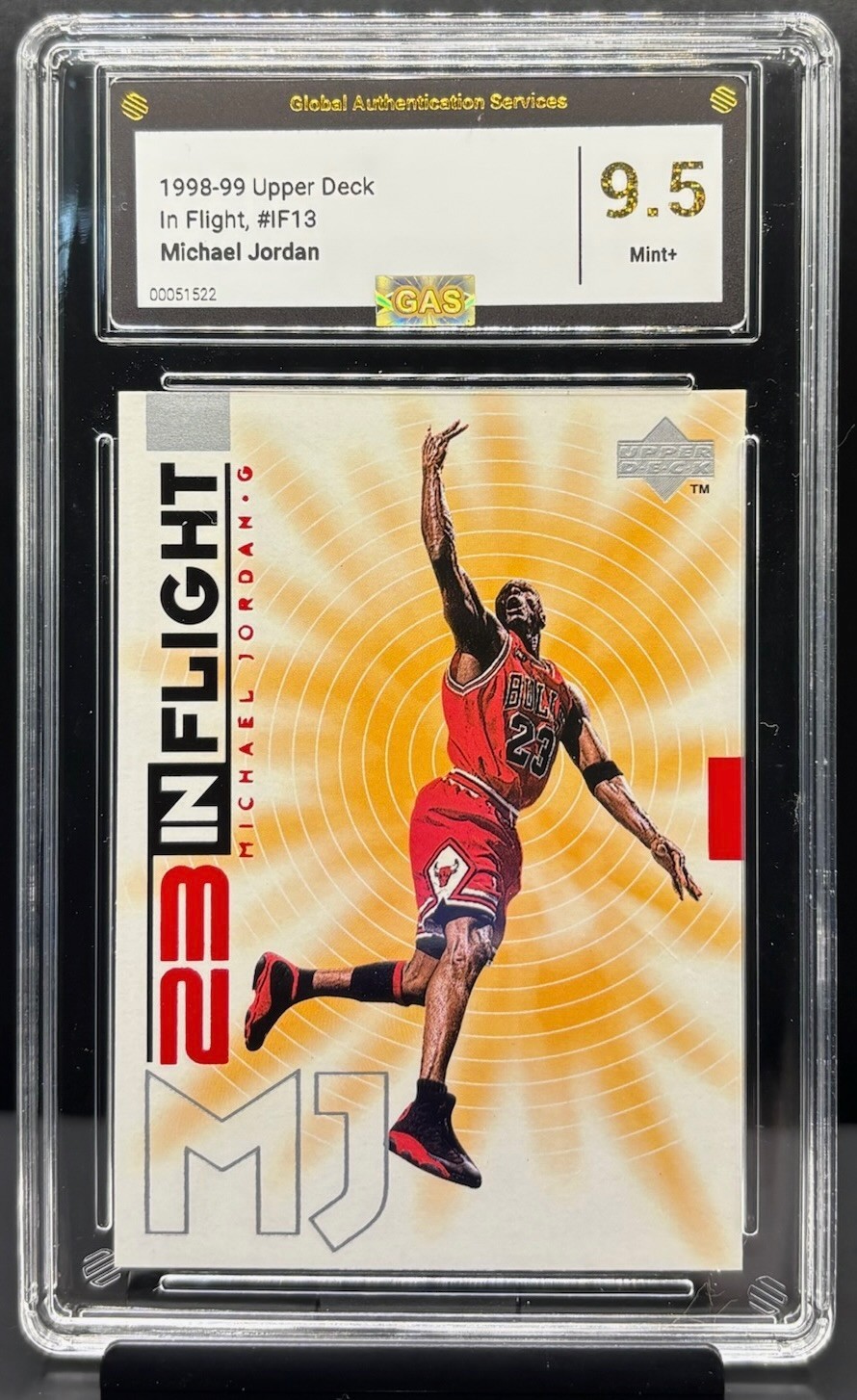 1998-99 Upper Deck Michael Jordan Living Legend In Flight #IF13 Bulls 9.5 MINT+