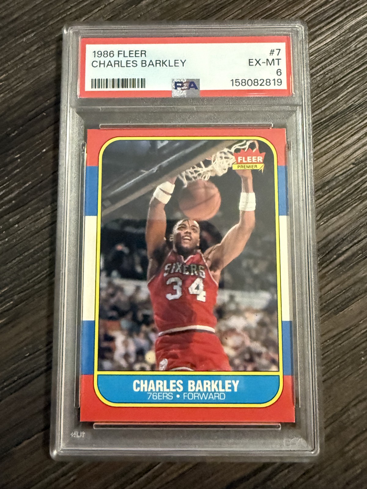 1986-87 Fleer – Charles Barkley #7 (RC)