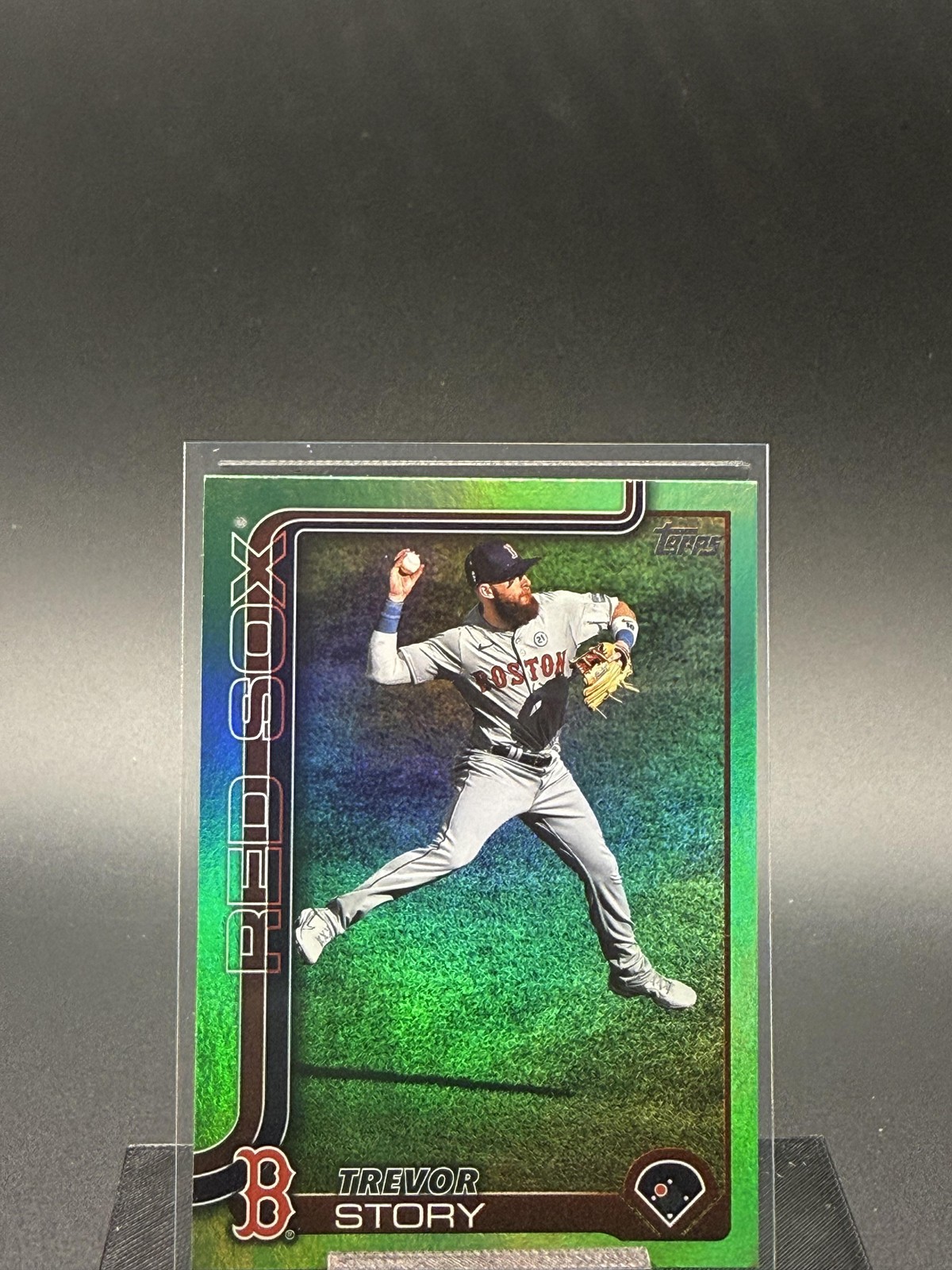 2025 Topps #577 Trevor Story Green Rainbow Foil #/99
