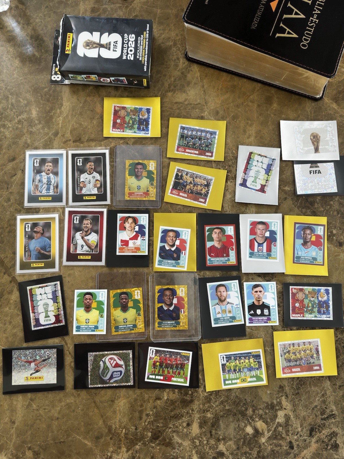 Panini FIFA World Cup 2026 Soccer Sticker & Card Lot 21 Messi Ronaldo Mbappé