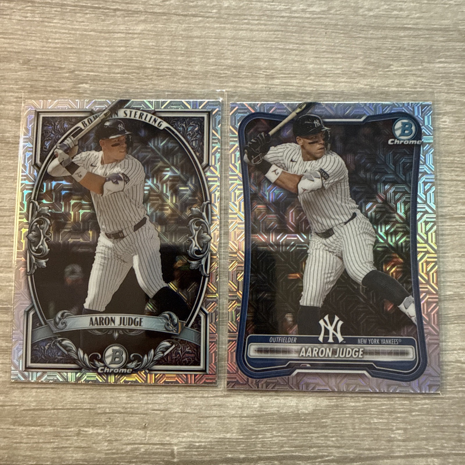 2026 Bowman Chrome Aaron Judge Bowman Sterling #BST-4/Base #1 Mojo Refractor Lot