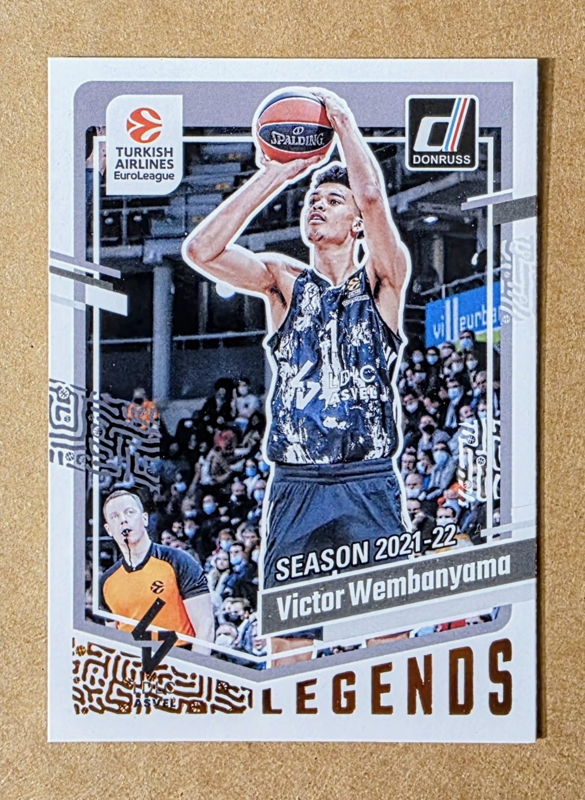 2023-24 Panini Donruss Euroleague Victor Wembanyama #161 Legends Spurs Rookie RC