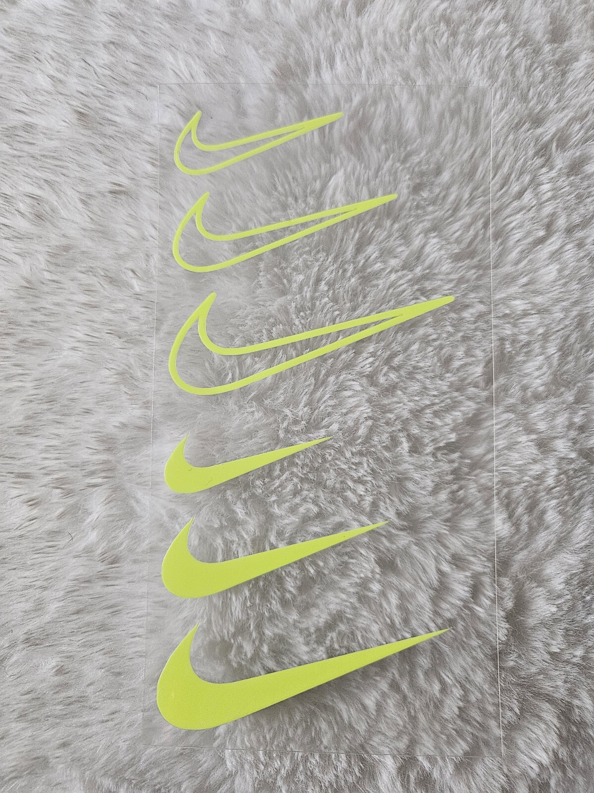 TWO 1.5″ 2″ and 2.5″ Nike Swoosh Iron On Decal / FREE SHIPPING in the US DIY
