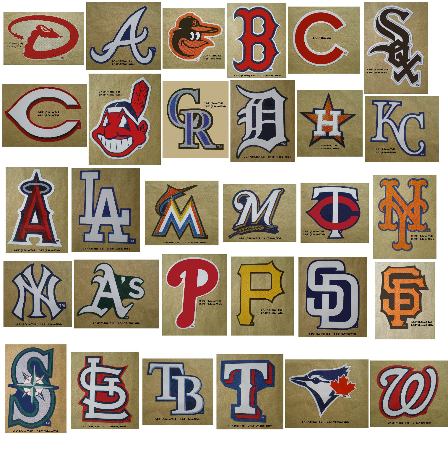 Baseball Team Logo Decal Stickers MLB Licensed Choose from all 30 Teams