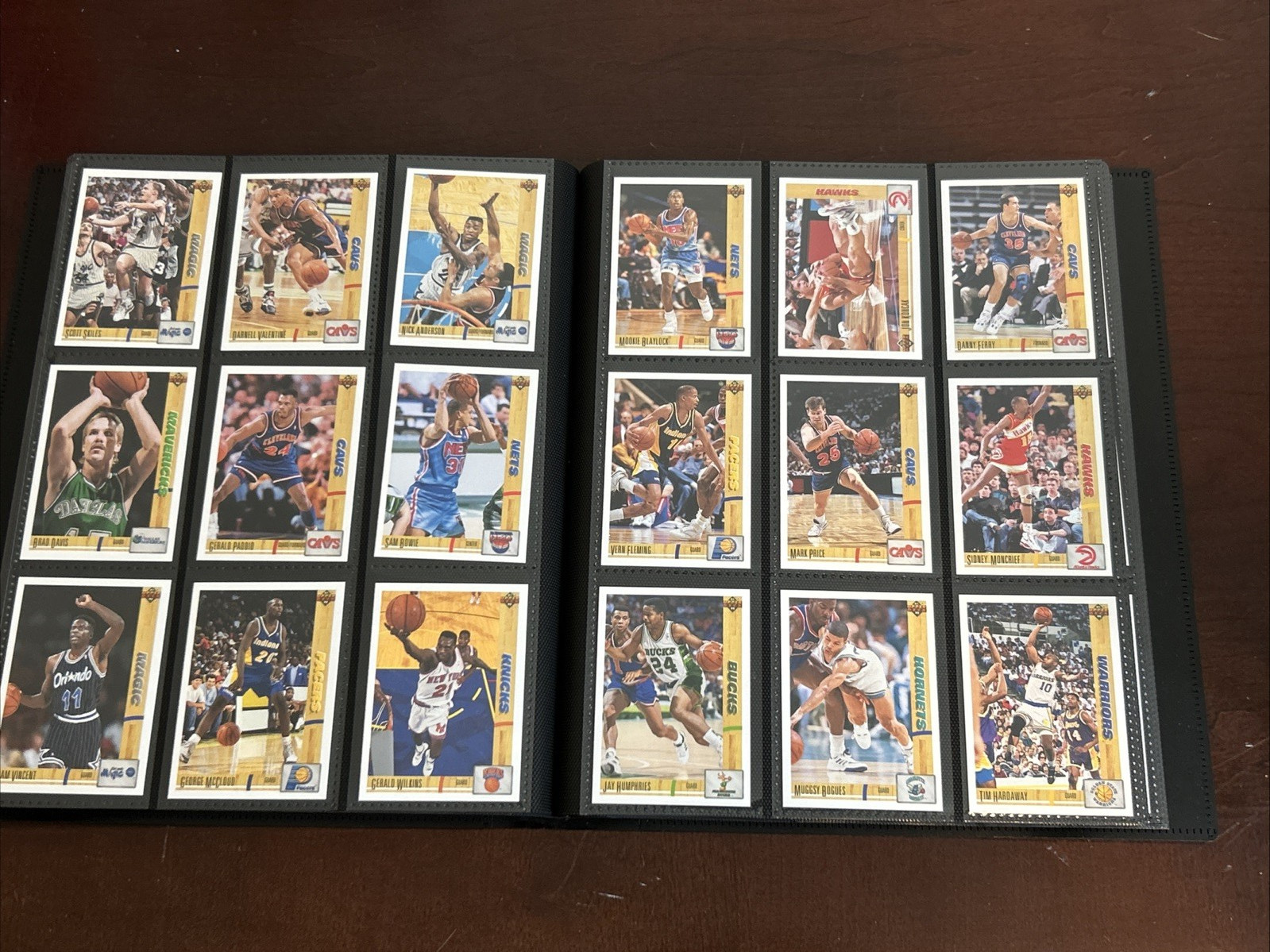 1991-92 Upper Deck Inaugural NBA Basketball Complete Set #1-400 w/ Binder