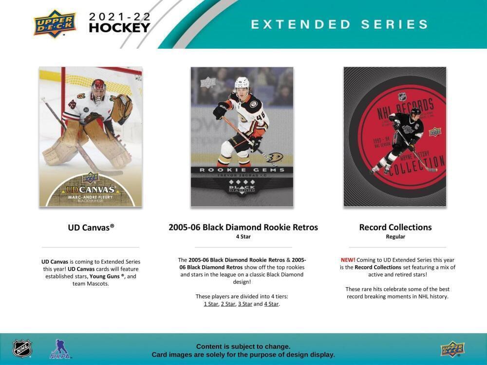 2021 2022 Upper Deck Hockey EXTENDED Series Blaster Box Young Guns Akira Schmid