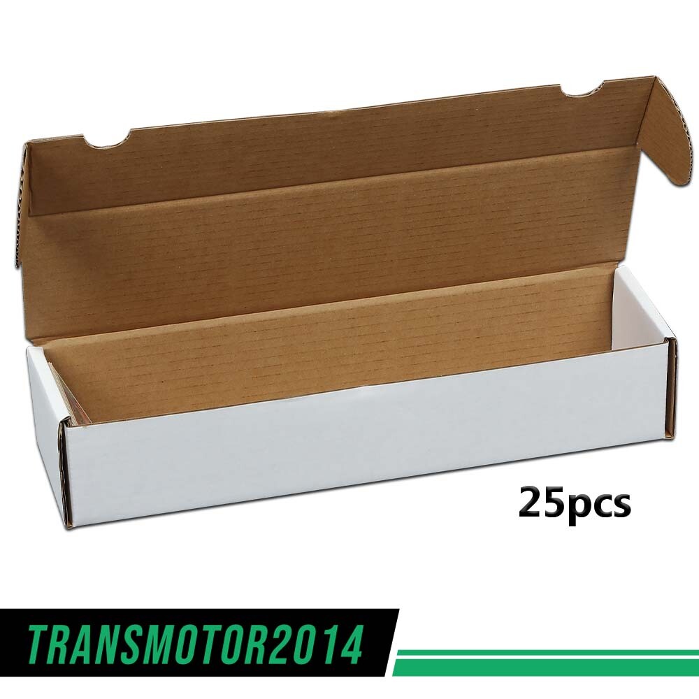 25 Storage Boxes LOT 800 Count Ct Sports Cards Trading White Max Pro Shipping US