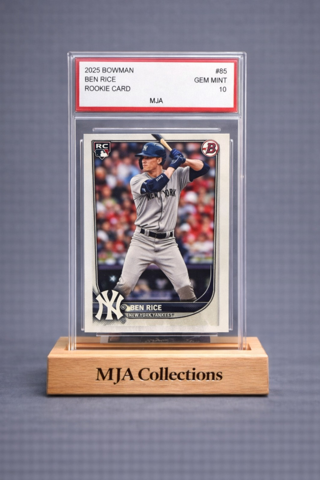 2025 Bowman Draft Ben Rice RC #85 Gem Mint 10 New York Yankees Rookie Card