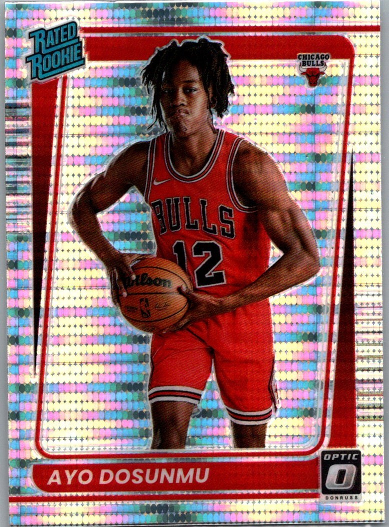 2021-22 Donruss Optic Target Exclusive SP Silver Pulsar Prizm Ayo Donsunmu RC