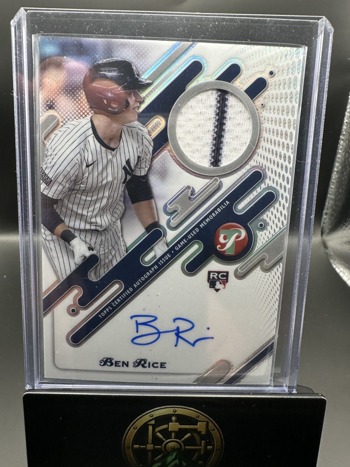 2025 Topps Pristine Ben Rice Pristine Pieces Autograph Relic #PPAR-BR (RC, AU)