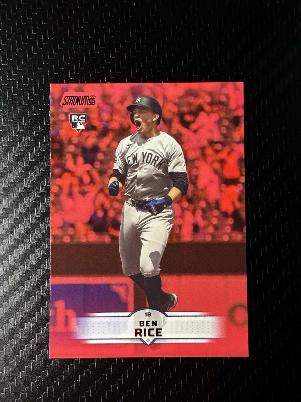 2025 Topps Stadium Club Baseball BEN RICE RC Red Foil #196