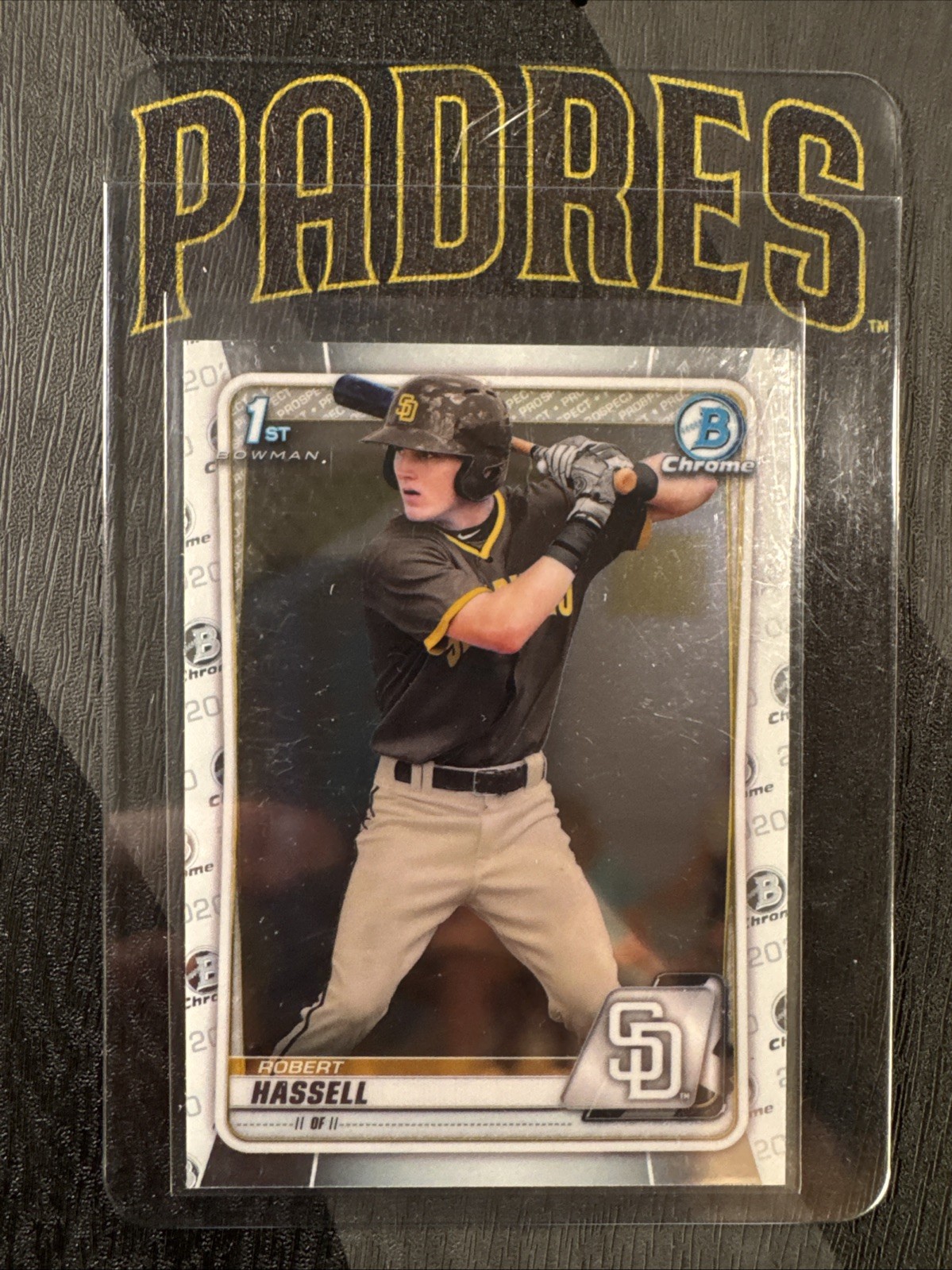2020 Bowman Robert Hassell III 1st Chrome #BD39 Padres Washington Nationals