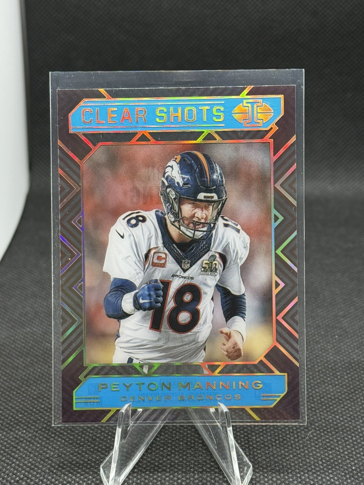 2020 Panini Illusions – Clear Shots Light Blue #16 Peyton Manning /299