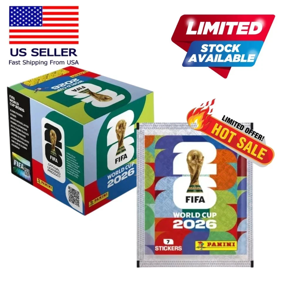 FIFA World Cup 2026 PANINI Collection – Box 50 packs 350 stickers US