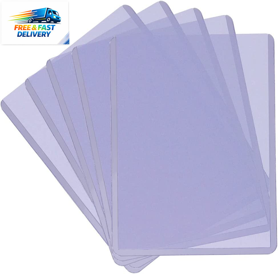 3″ X 4″ Clear Regular Toploaders for Cards with Card Sleeves Bundle Standard Siz