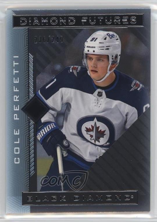 2021 Upper Deck Black Diamond Futures /249 Cole Perfetti #BDF-CP Rookie RC 14sr