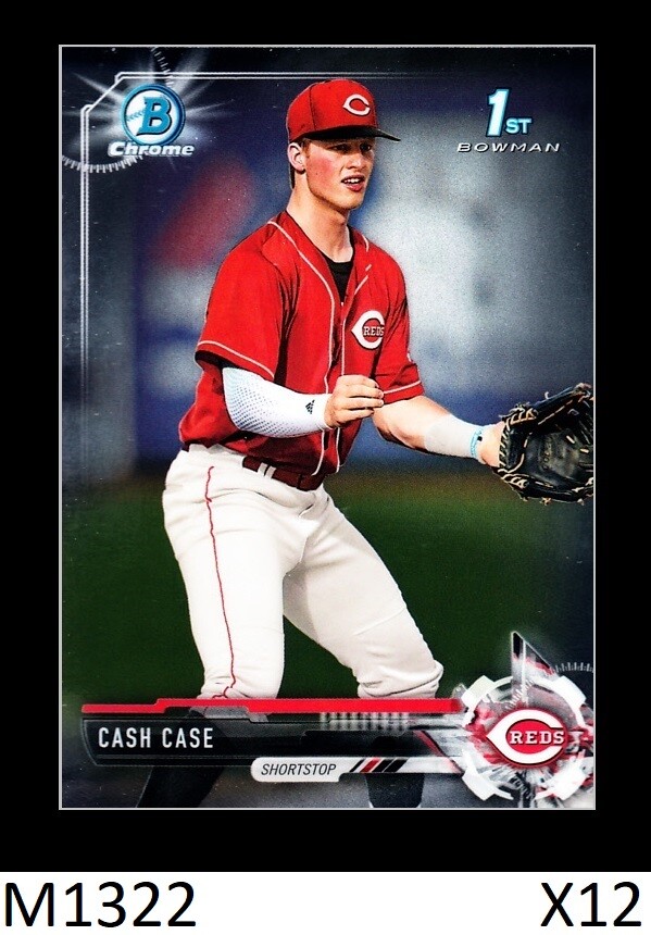1-2017 BOWMAN CHROME DRAFT CASH CASE REDS QTY AVAILABLE