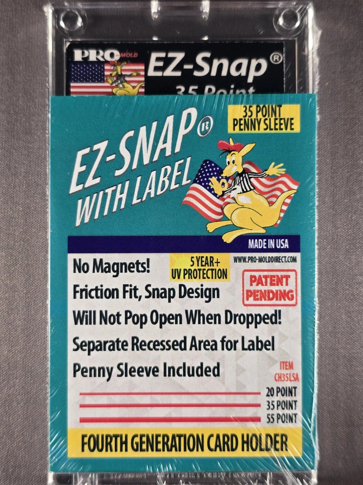 25X Pro Mold 35 Pt. 4th Gen EZ-SNAP w/ Label & Sleeve Card Holders No Magnets