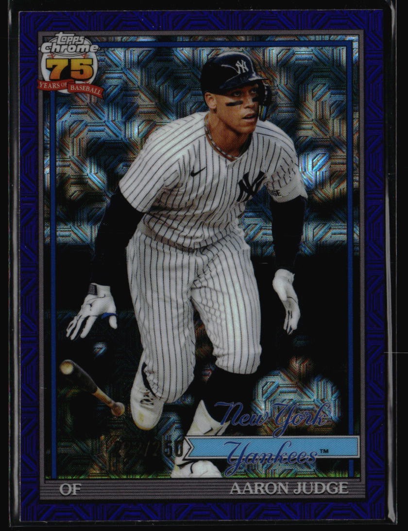 2026 Topps #91C-82 Aaron Judge 75th Anniversary Chrome Purple Refractors #/250